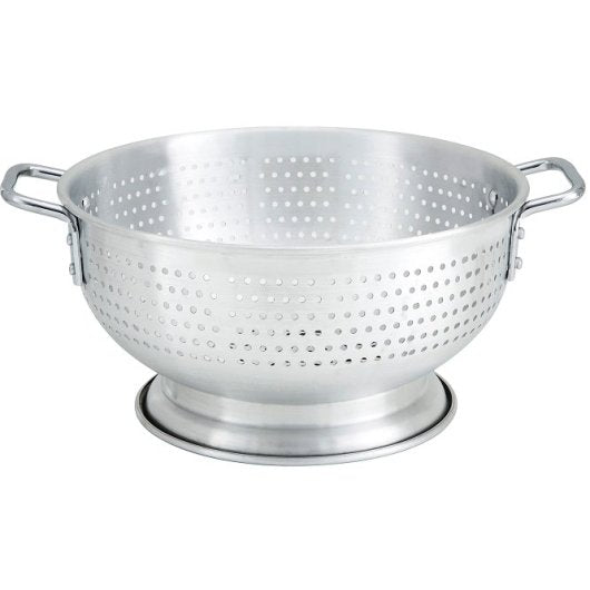 Wholesale Winco Each 8 Quart Aluminum Colander- Bulk
