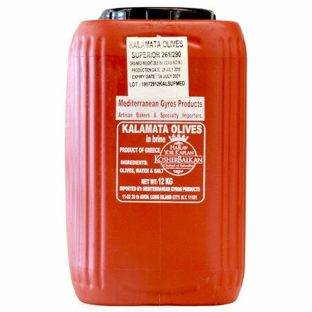 Wholesale Mediterranean Case Superior Kalamata Olives- Bulk