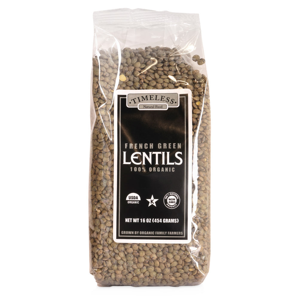 Wholesale Timeless Seeds Each Du Puy French Green Lentils- Bulk
