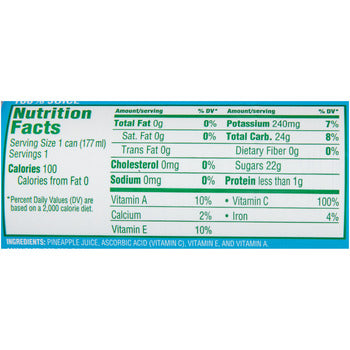 Wholesale Dole Pineapple Juice 6oz- Bulk