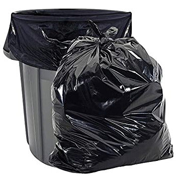 Wholesale Anca Plastics 33 Gallon Heavy Duty Black Trash Bags- Bulk