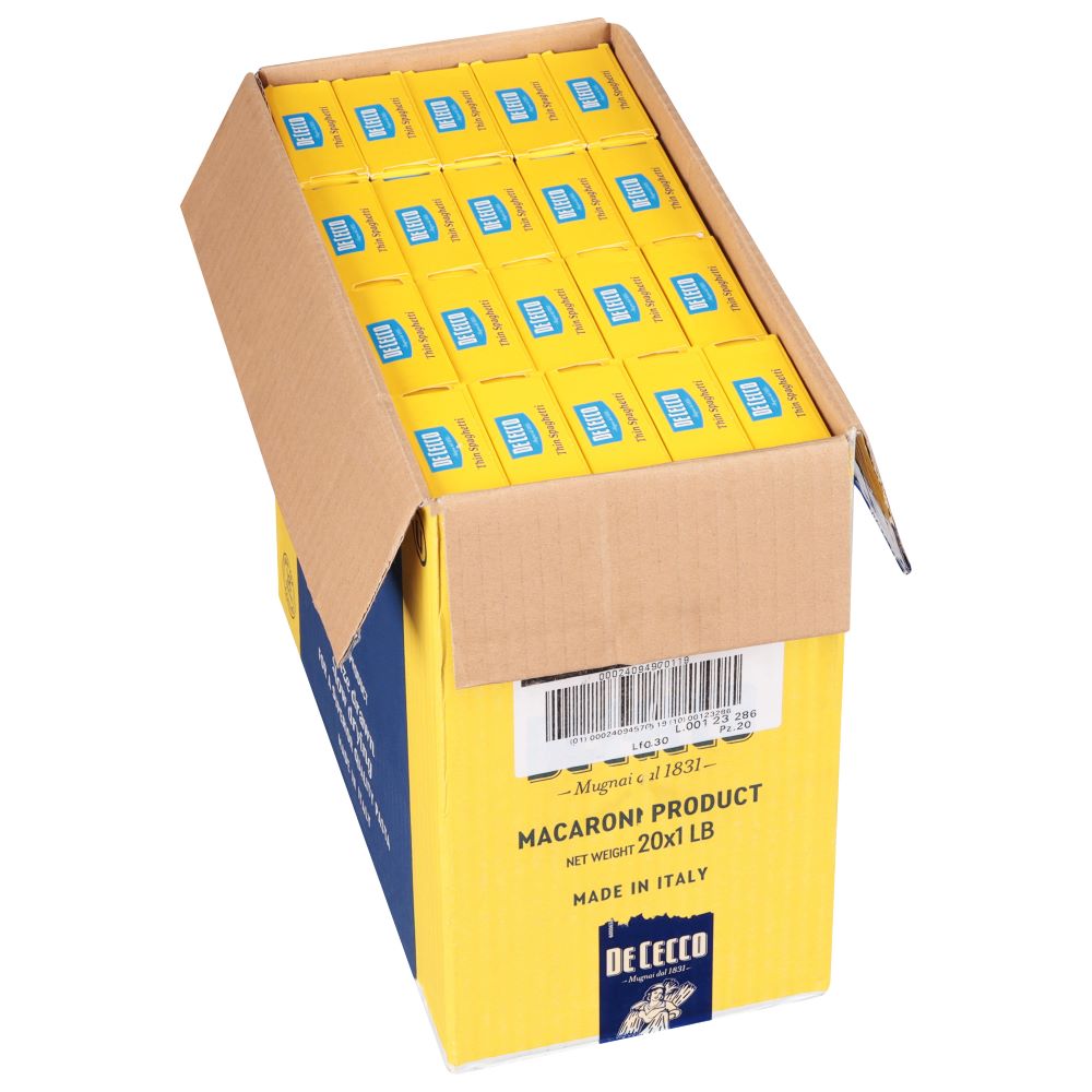 Wholesale De Cecco Spaghettini Dececco #11 16oz- Bulk