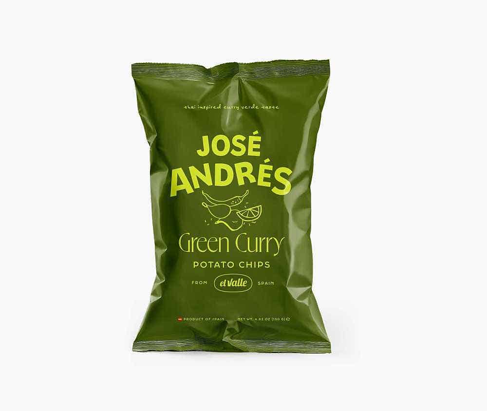 Wholesale José Andrés Green Curry Potato Chips 5.29 Oz- Bulk