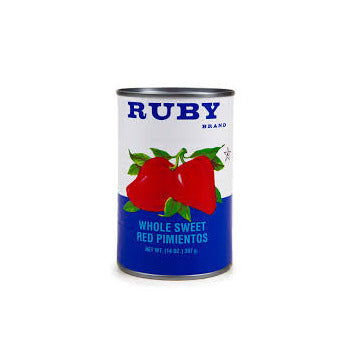 Wholesale Ruby Sweet Red Pimientos 14oz- Bulk