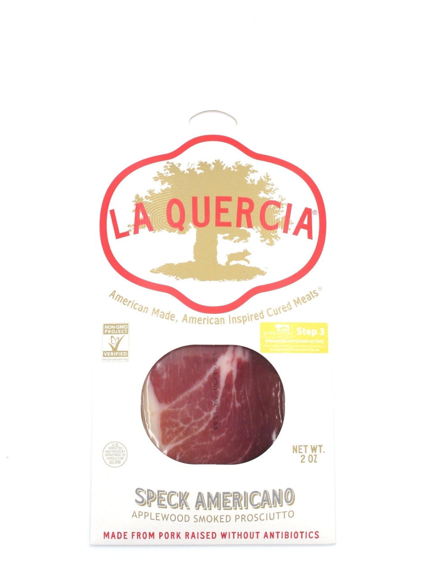 Wholesale La Quercia Sliced Speck Americano 2 oz- Bulk
