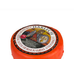 Wholesale Harlech Welsh Mature Cheddar Cheese with Horseradish & Parsley, 4.41 LB- Bulk