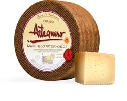 Wholesale Manchego Artequeso Curado Raw Milk- Bulk
