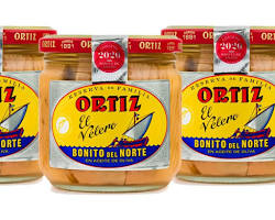 Wholesale Ortiz Bonito del Norte Tuna in Olive Oil, Reserva de Familia Jar, 270g- Bulk