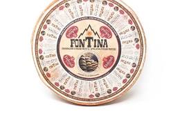 Wholesale Defendi Fontina One Quarter Cheese Wheel, 7 lb- Bulk