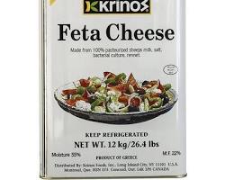 Wholesale Krinos Greek Sheep Feta Tin 26 Lb- Bulk