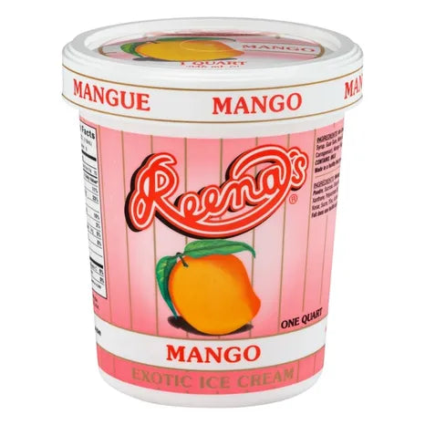 Wholesale Reena's Mango Ice Cream 1 QT- Bulk