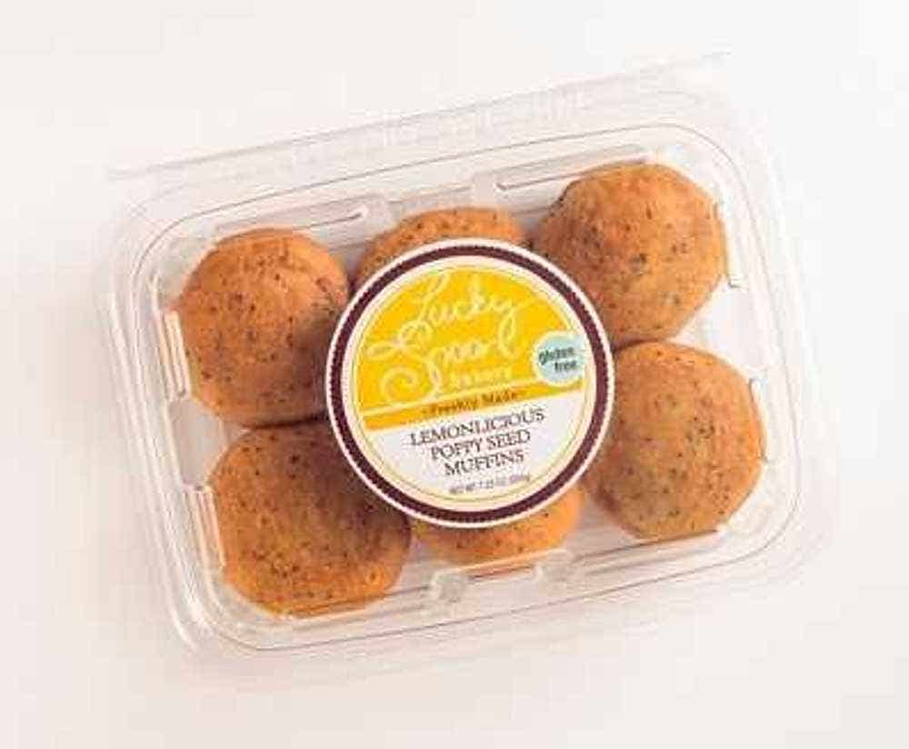Wholesale Lucky Spoon Bakery Lemonlicious Poppy Seed Muffins 7.25 Oz- Bulk