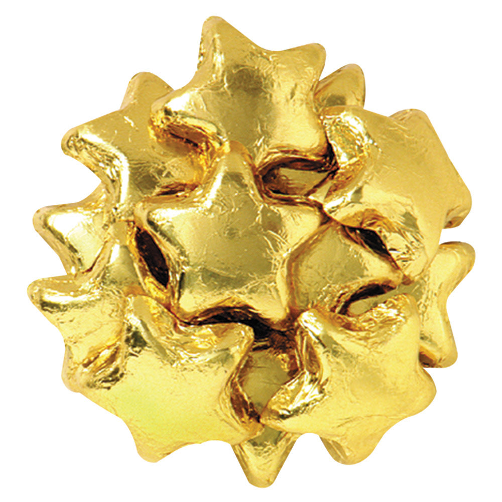 Wholesale Madelaine Milk Chocolate Foiled Stars Gold- Bulk