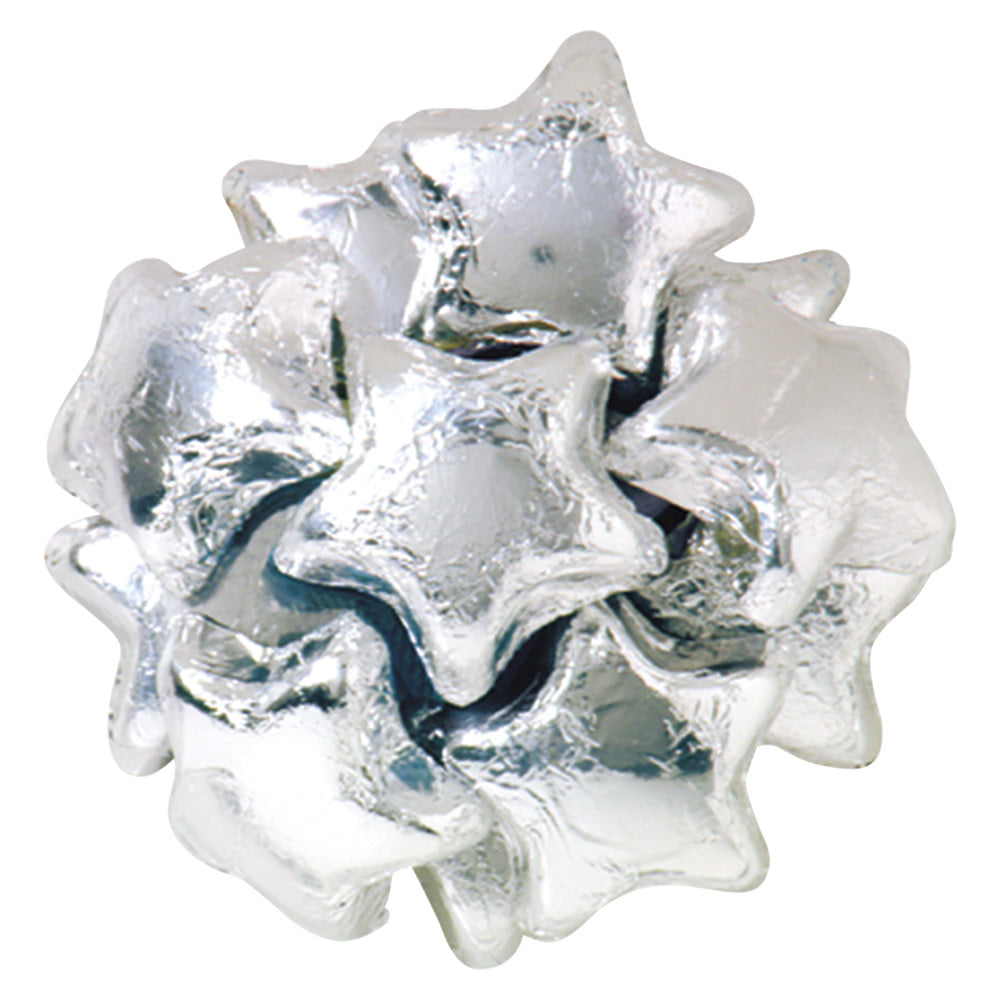 Wholesale Madelaine Milk Chocolate Foiled Silver Stars- Bulk