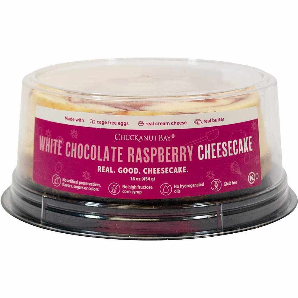 Wholesale Chuckanut Bay White Chocolate Raspberry Cheesecake 5 Inch 16 Oz- Bulk