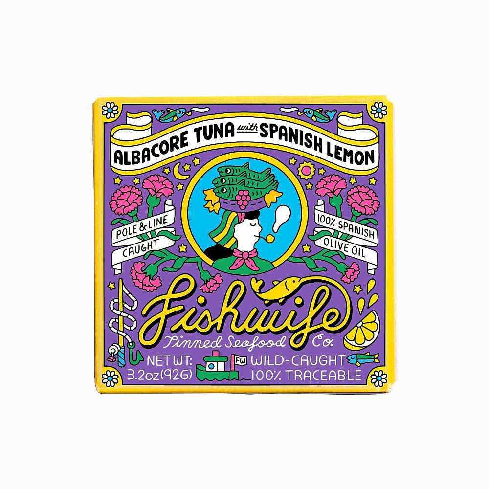 Wholesale Fishwife Tinned Seafood Co Albacore Tuna With Spanish Lemon 3.2 Oz- Bulk