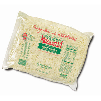 Wholesale Grande Shredded Whole Milk Mozzarella Cheese- Bulk