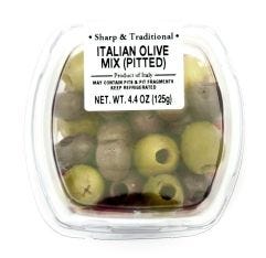 Wholesale Fresh Pack Italian Pitted Olives Mix 4.4 Oz- Bulk