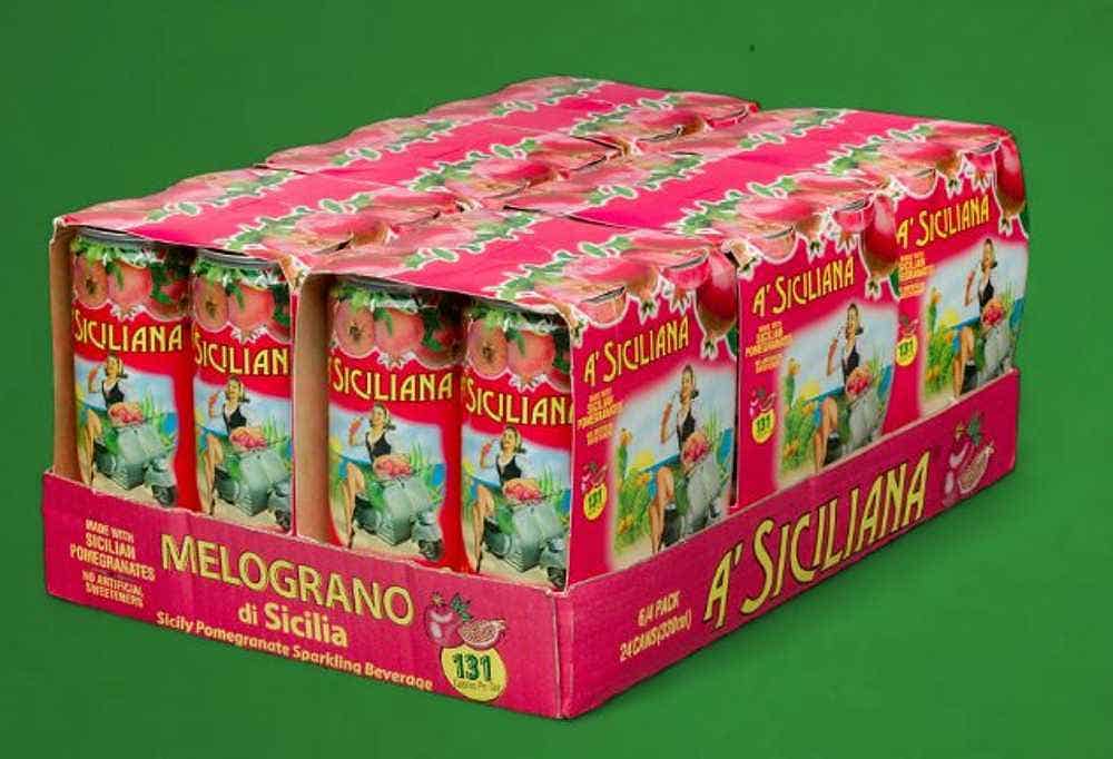 Wholesale A'Siciliana Pomegranate Sparkling Beverage 330 ML- Bulk