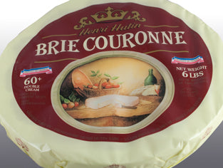 Wholesale Henri Hutin Brie Couronne Cheese 60 Percent Fat, 6 Lb Wheel- Bulk