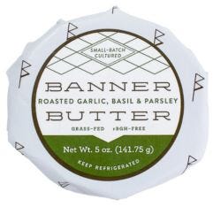 Wholesale Banner Butter Roasted Garlic, Basil And Parsley Butter 5 Oz- Bulk
