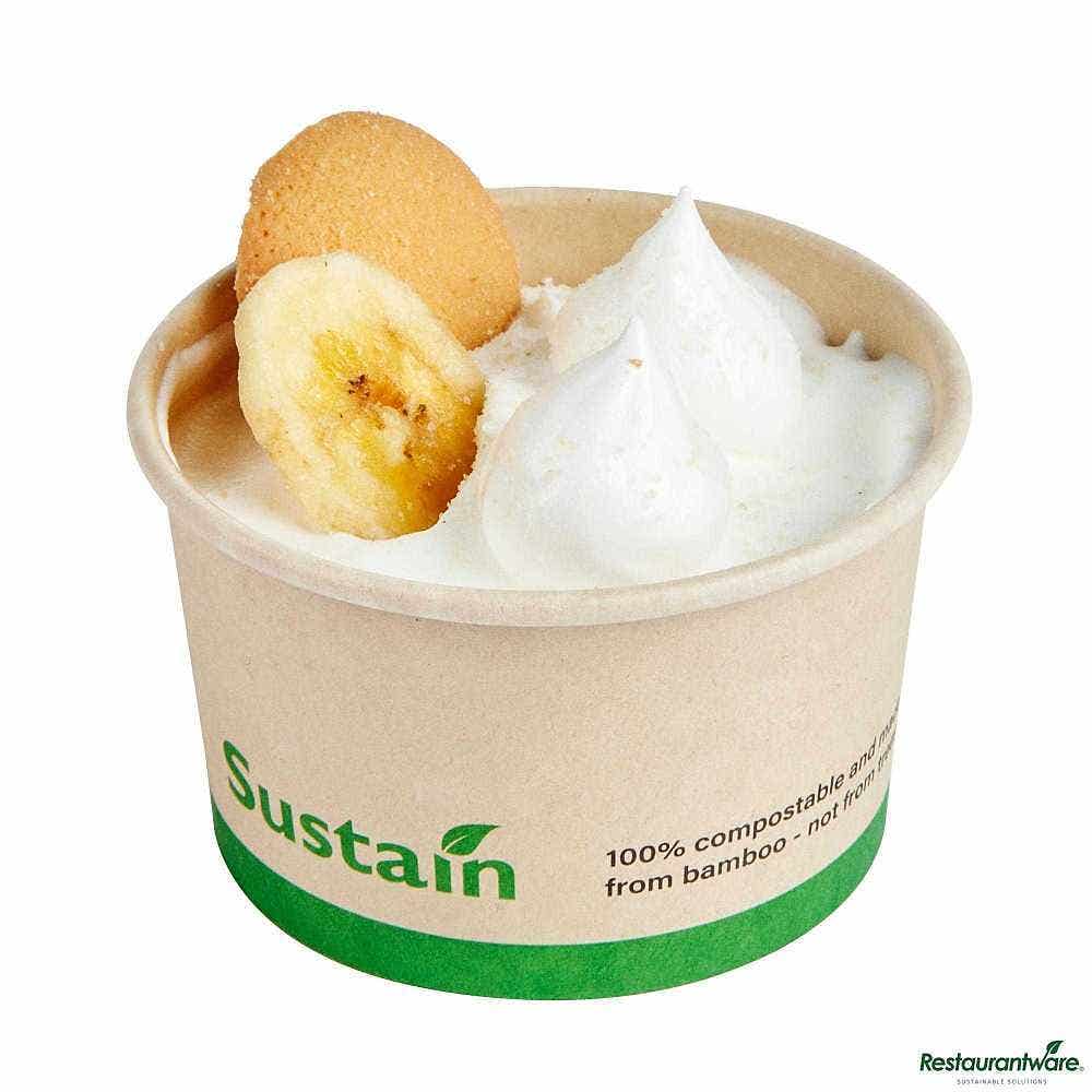 Wholesale Restaurantware Sustain 3 Oz Round Bamboo Paper To Go Cup 50 ct- Bulk