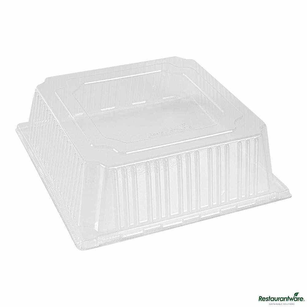 Wholesale Restaurantware Taipei Square Clear Plastic Lid 25 ct- Bulk