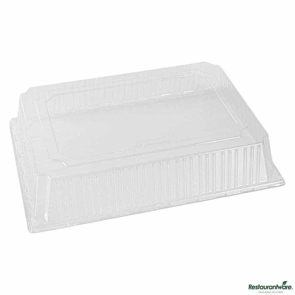 Wholesale Restaurantware Taipei Rectangle Clear Plastic Lid 25 ct- Bulk