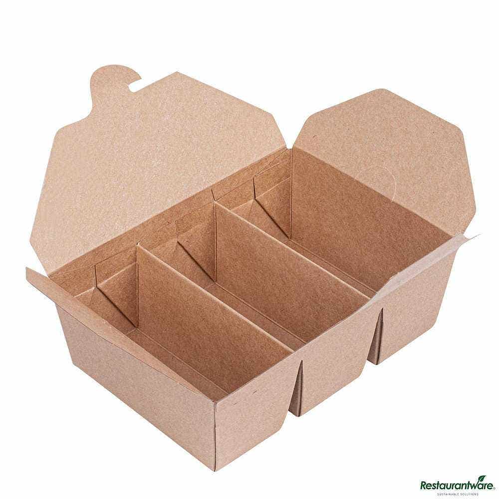 Wholesale Restaurantware Sustain Kraft Paper Taco Take Out Container 100 ct- Bulk