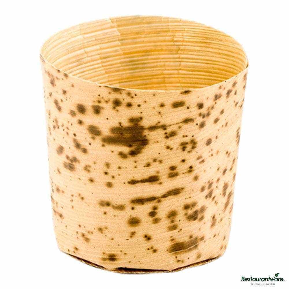 Wholesale Restaurantware 2 Oz Round Natural Bamboo Mini Cup 200 ct- Bulk