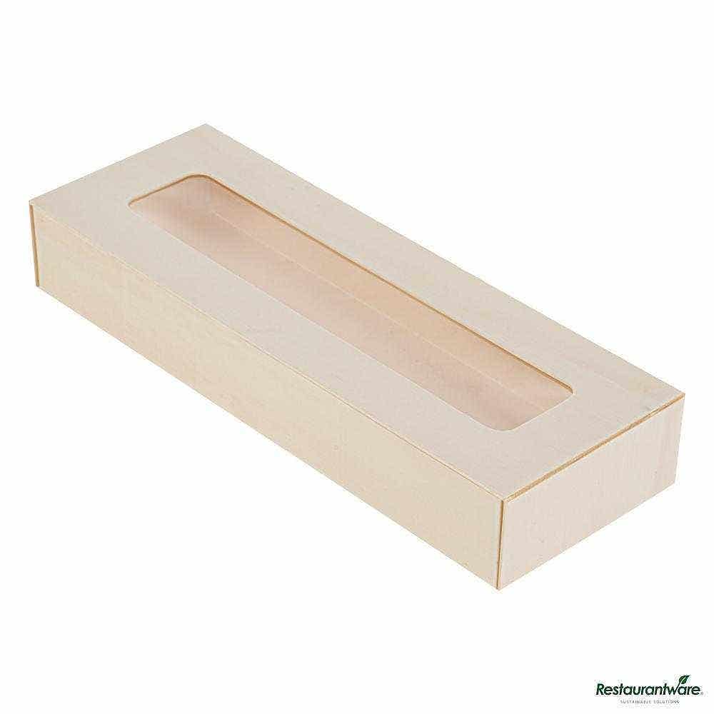 Wholesale Restaurantware Taipei 9 Oz Rectangle Poplar Container 100 ct- Bulk
