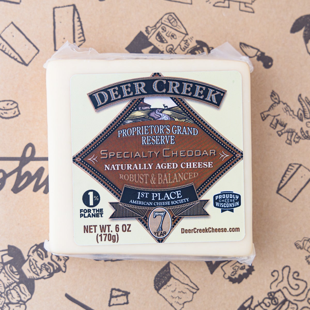 Wholesale Grand Reserve 7 Yr. White Cheddar Squares Cheese 6 OZ- Bulk