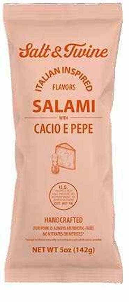 Wholesale Salt & Twine Cacio E Pepe Salami 5 Oz- Bulk