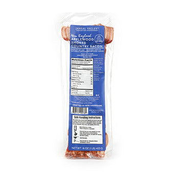 Wholesale Jansal Valley Applewood Sliced Bacon 1lb- Bulk