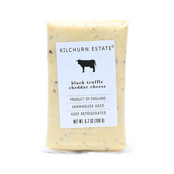 Wholesale Kilchurn Estate Black Truffle Cheddar Cheese 6.7oz- Bulk