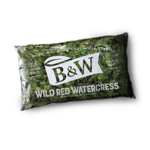 Wholesale B & W Red Watercress Greens 1.5lb- Bulk