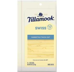 Wholesale Tillamook Swiss Sliced 8 Oz- Bulk