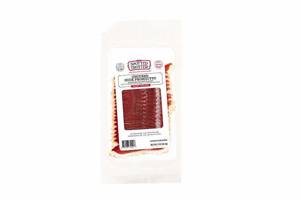 Wholesale Spotted Trotter Uncured Duck Prosciutto Sliced 2 Oz- Bulk