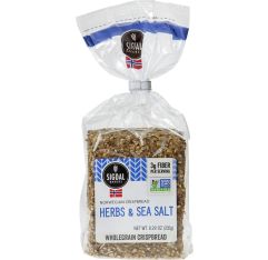 Wholesale Sigdal Bakeri Herbs & Sea Salt Norwegian Crispbread Vegan 8.29 Oz- Bulk