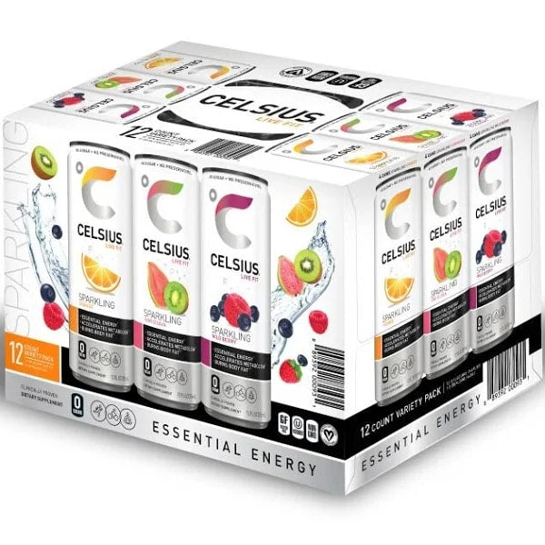 Wholesale Celsius 2/12Pk 12 Oz Variety Pack-Org-Wb-Kg- Bulk