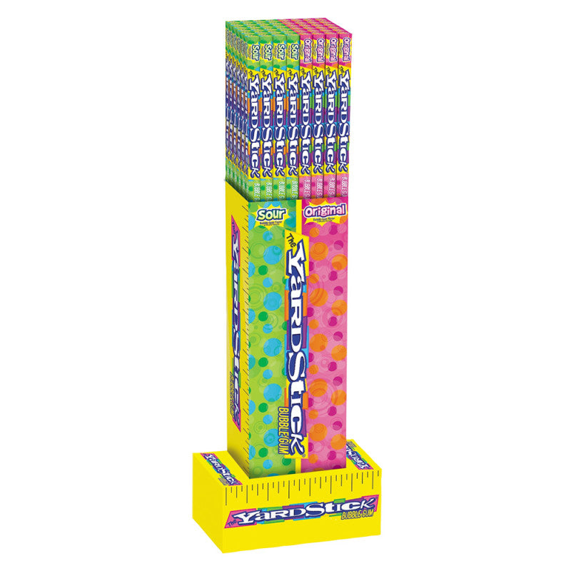 Wholesale Yardstick Bubble Gum Original & Sour 3 Oz- Bulk