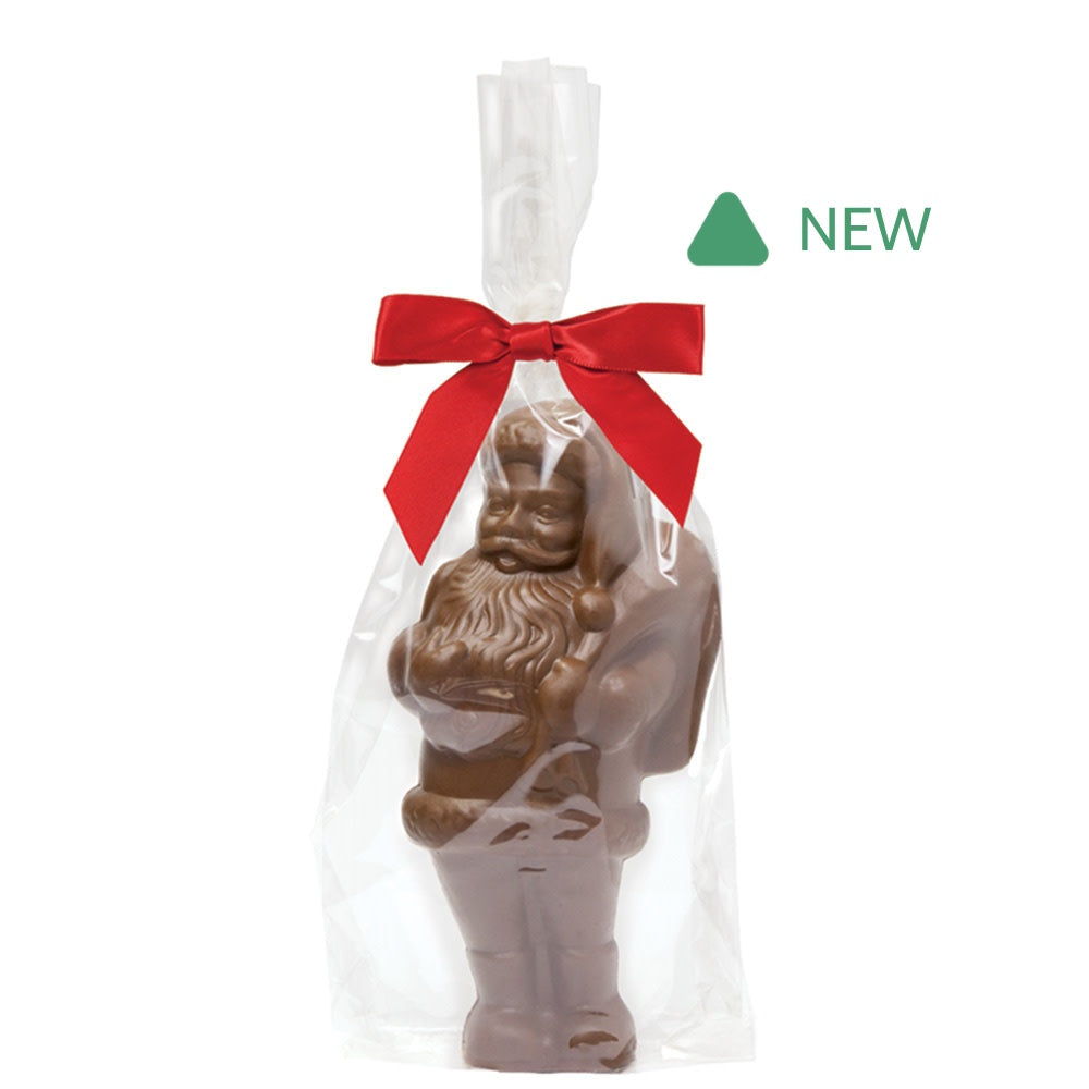 Wholesale Nancy Adams Solid Belgian Milk Chocolate Santa 15 Oz- Bulk