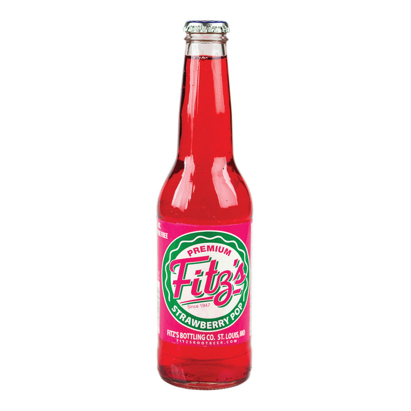 Wholesale Fitz's Strawberry Pop 12 Oz Bottle- Bulk