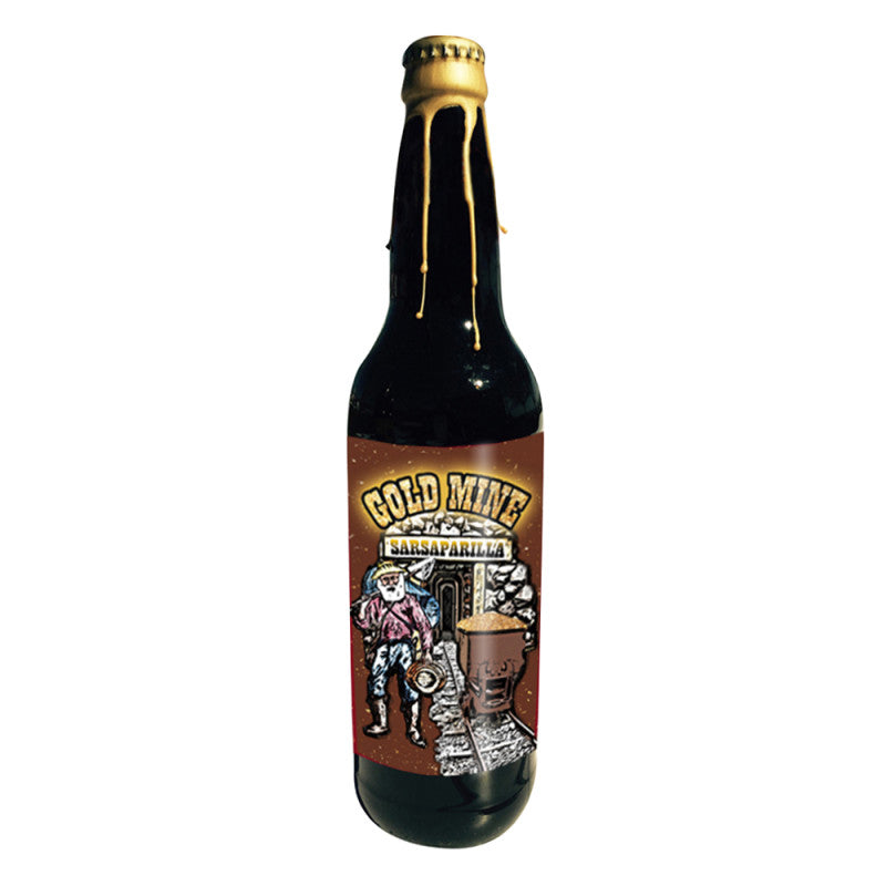 Wholesale Gold Mine Sarsaparilla Soda 22 Oz Bottle- Bulk