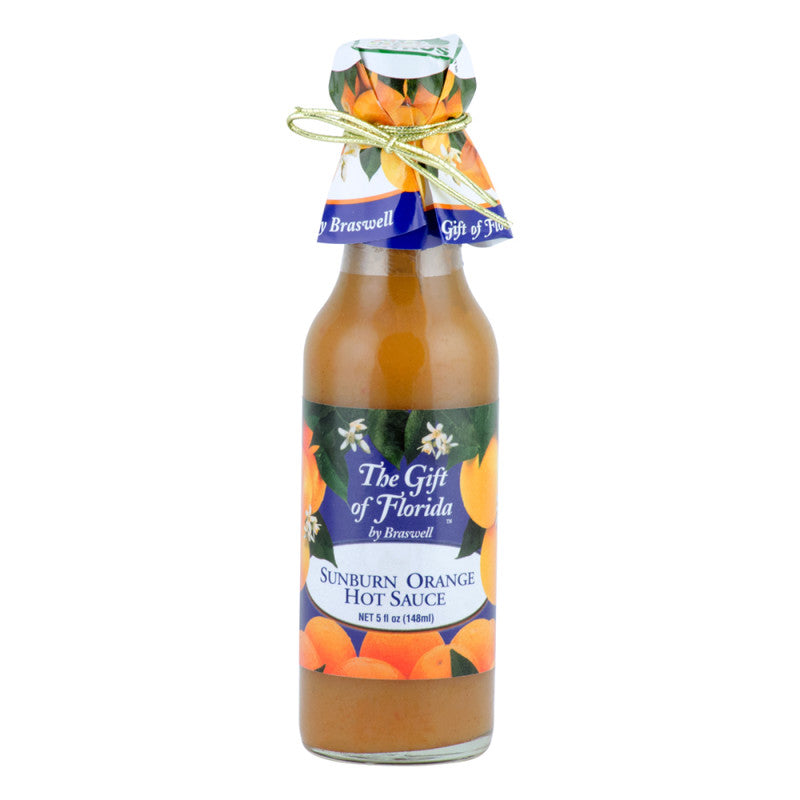 Wholesale Braswell's Gift Of Florida Sunburn Orange Hot Sauce 5 Oz Bottle *Fl Dc Only*- Bulk