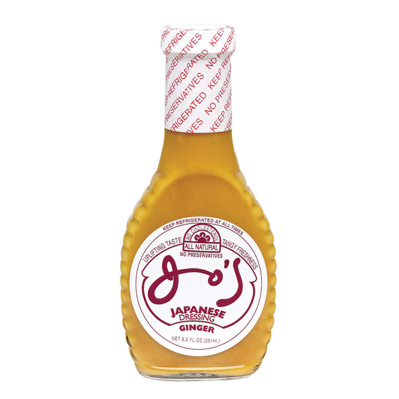 Wholesale Jo's Ginger Dressing 8.5 Oz Bottle- Bulk