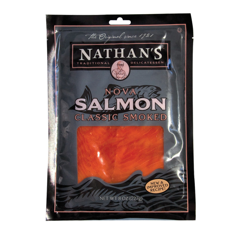 Wholesale Nathan's Cold Smoked Wild Keta Atlantic Caught Salmon 8 Oz- Bulk