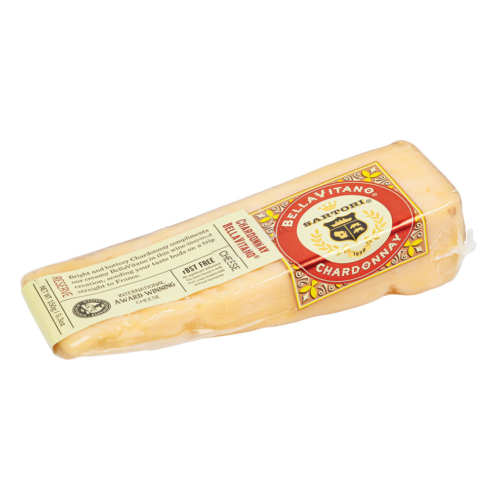 Wholesale Sartori Bellavitano Chardonnay Wedge 5.3 Oz- Bulk