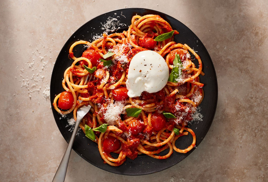 Creamy Tomato Pasta with Burrata
