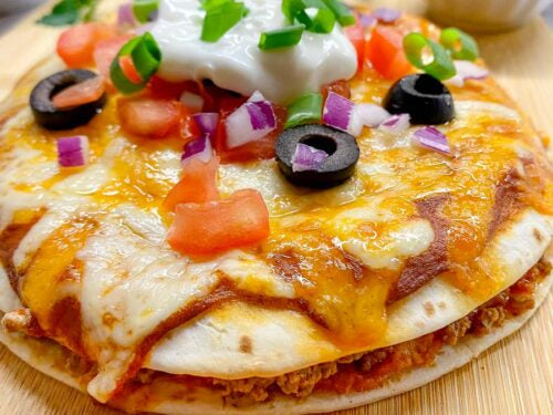 Homemade Mexican Pizza